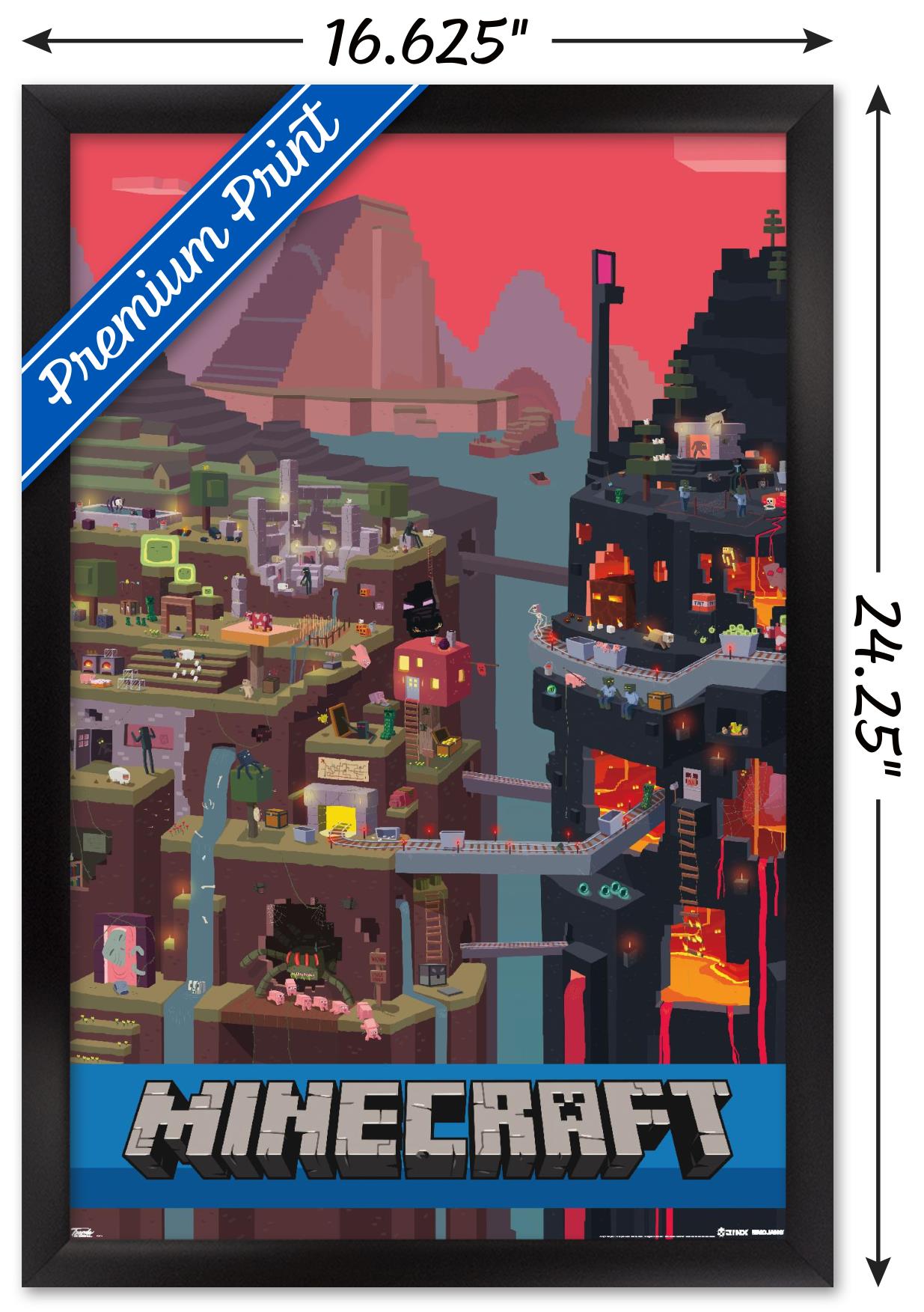 Minecraft - Cube 14x22 Poster | eBay