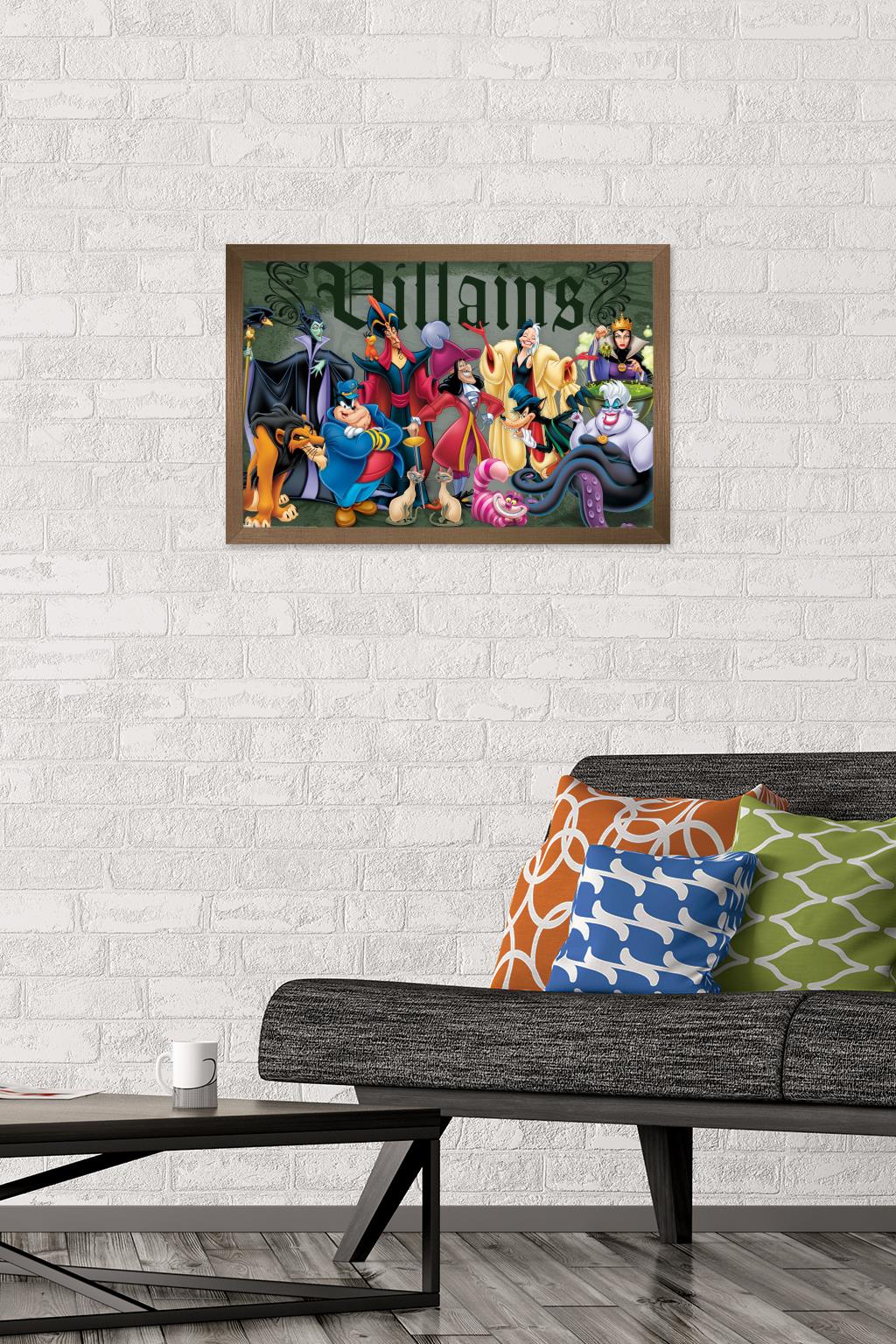 Disney VIllains - Group Pose 14x22 Poster | eBay