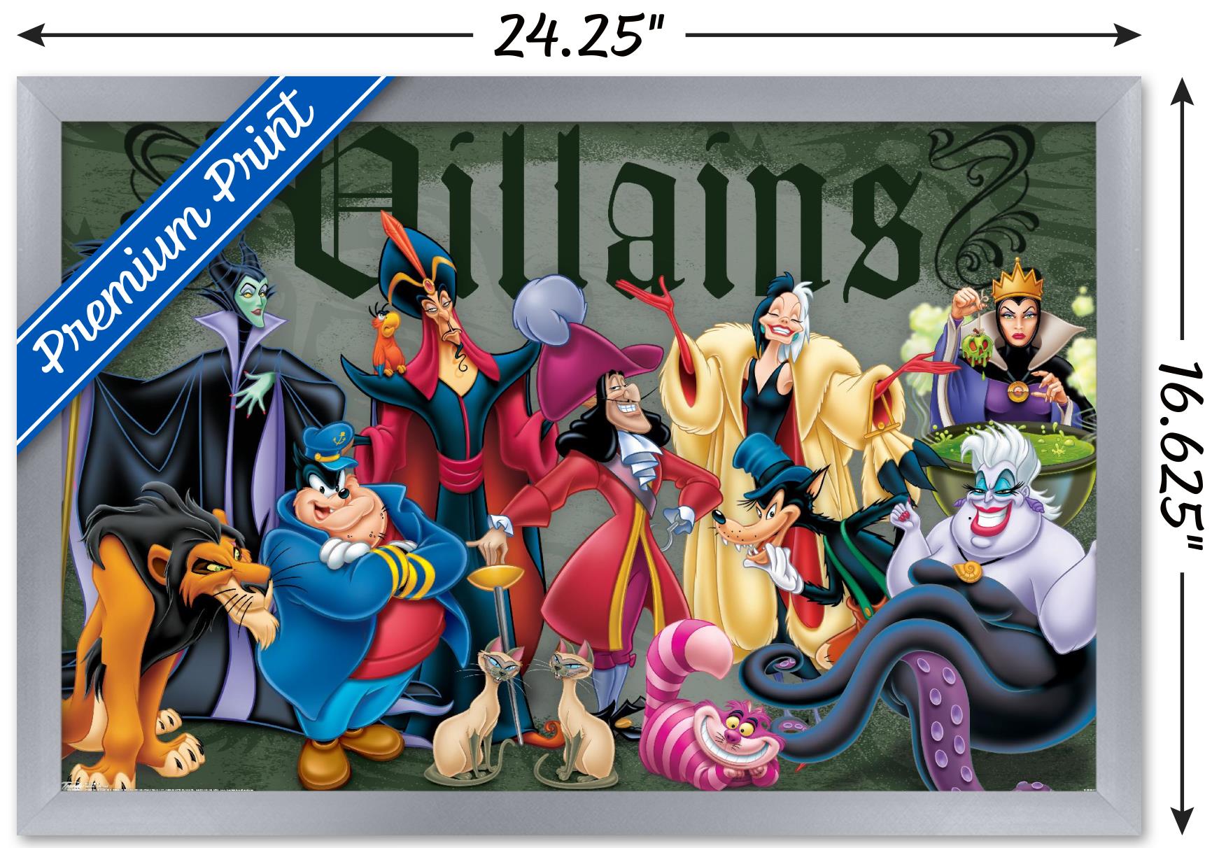 Disney VIllains - Group Pose 14x22 Poster | eBay