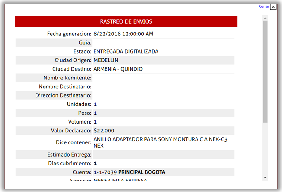 Seguimiento Encomienda Colombia Seguimiento Encomienda Colombia