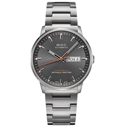 Picture of Mido Commander II Auto Chrono - Stainless Steel with Grey Dial
