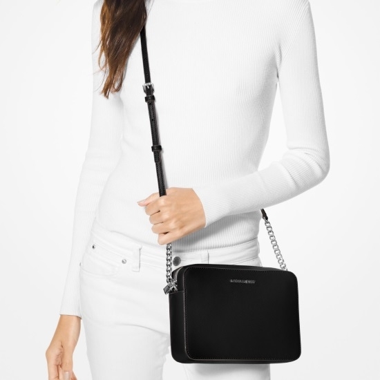 MileagePlus Merchandise Awards. Michael Kors Large E/W Crossbody Black with Silver Hardware