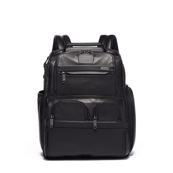 tumi alpha 3 leather backpack