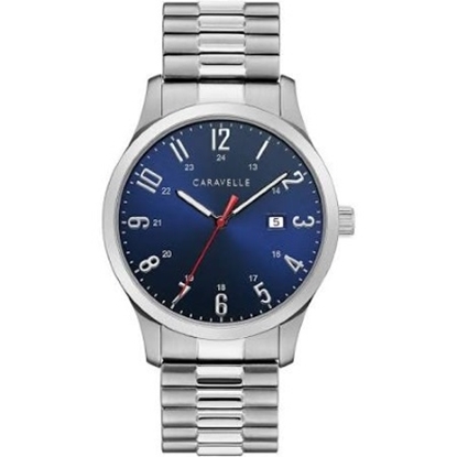 Picture of Bulova Caravelle NY Men's Stainless Steel Blue Dial Watch