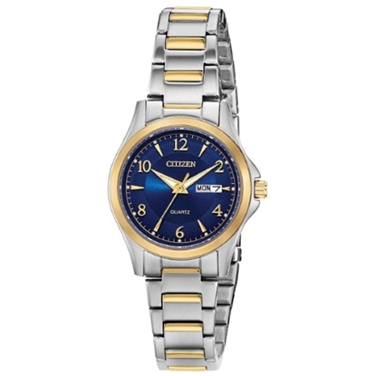 Picture of Citizen Ladies' Quartz Two-Tone Watch with Blue Dial