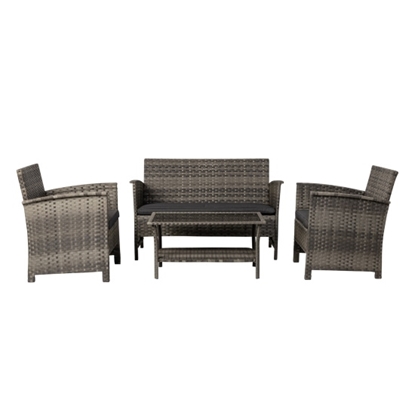 Picture of Patio Sense Jareth Wicker Patio Furniture Set