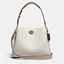 Picture of Coach Leather Willow Shoulder Bag - Brass/Chalk Multi