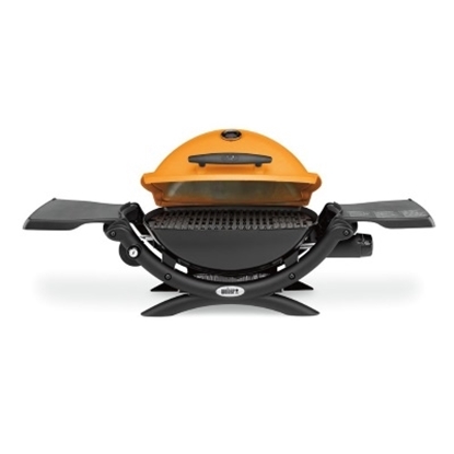 Picture of Weber Q® 1200™ LP Gas Grill w/ Portable Cart- Orange