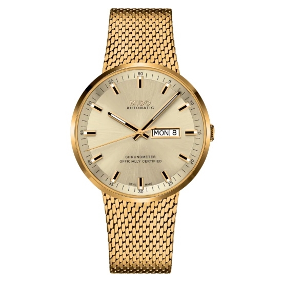 Picture of MIDO Commander Icone Gold-Tone Stainless Steel Watch