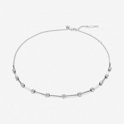 Picture of Pandora® Sparkling Pavé Collier Bars Necklace