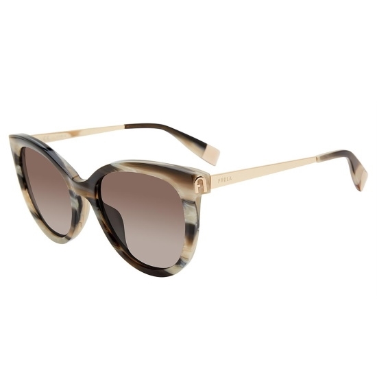 MileagePlus Merchandise Awards. Furla Brown Tortoise Cat Eye Sunglasses