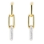 Picture of John Medeiros Diamante Three Link Pavé Earrings - Gold
