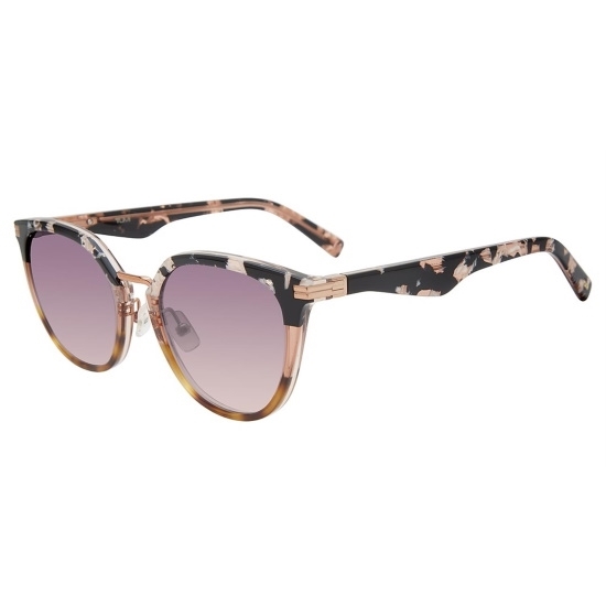 Picture of Tumi Light Tortoise Cat Eye Sunglasses with Rose Gold Lens