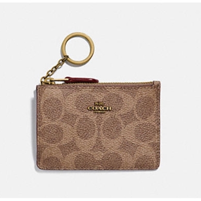 Picture of Coach Signature Mini Skinny - Tan/Rust/Brass