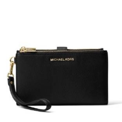 Picture of Michael Kors Jet Set Double Zip Wristlet - Black