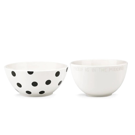MileagePlus Merchandise Awards. Kate Spade Deco Dot Set of Two Mixing Bowls