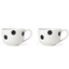 Picture of Kate Spade Deco Dot Black Latte Mugs - Set of 4
