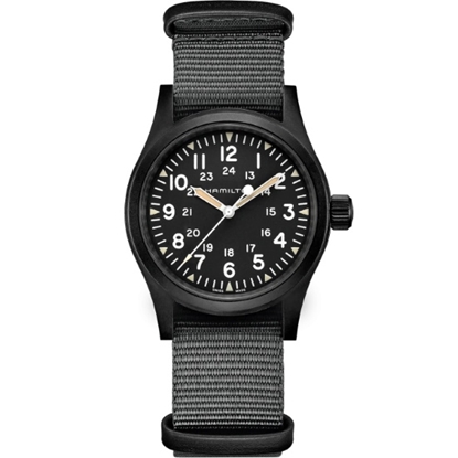 Picture of Hamilton Khaki Field Mechanical Watch - Black/Grey
