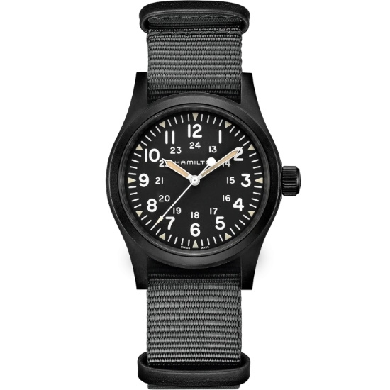 Picture of Hamilton Khaki Field Mechanical Watch - Black/Grey