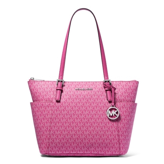 Picture of Michael Kors Jet Set Signature E/W Top-Zip Tote