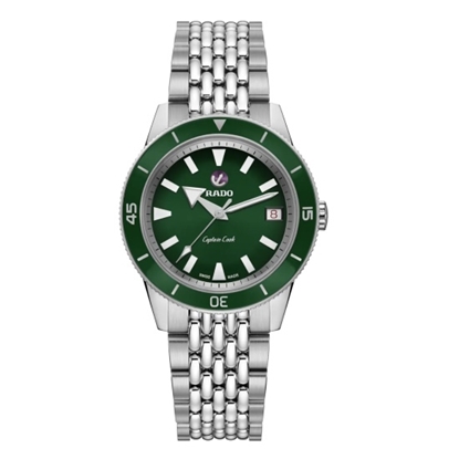 Picture of Rado Captain Cook Auto 37mm Watch with Green Dial