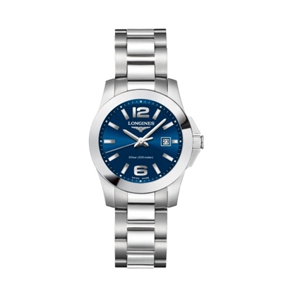Picture of Longines Conquest Stainless Steel Watch with Blue Dial
