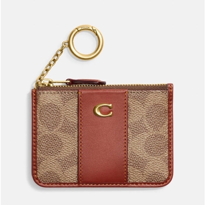 Picture of Coach Signature Mini Skinny ID Case - Tan Rust