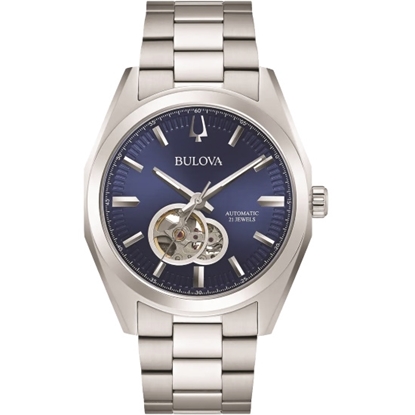 Picture of Bulova Surveyor Stainless Steel Men's Watch with Blue Dial
