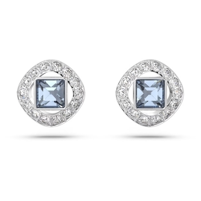 Picture of Swarovski Angelic Stud Earrings - Rhodium/Blue