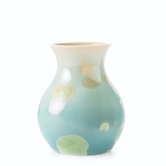 Picture of Simon Pearce Crystalline Curio Bud Vase - Jade