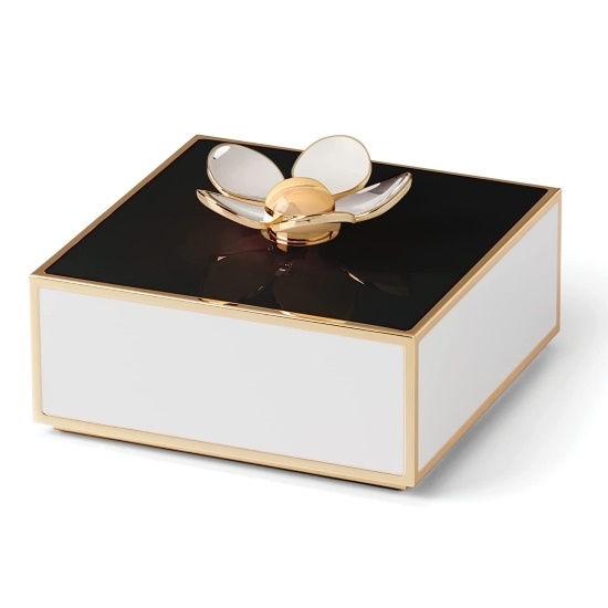 Picture of Kate Spade Floral Covered Box - Black & White
