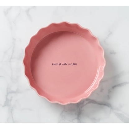 Picture of Kate Spade Piece of Cake (or Pie) Round Baking Dish - Pink