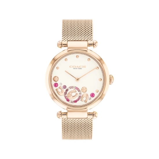 Picture of Coach Cary Crystal Rose-Gold Tone Bracelet Watch