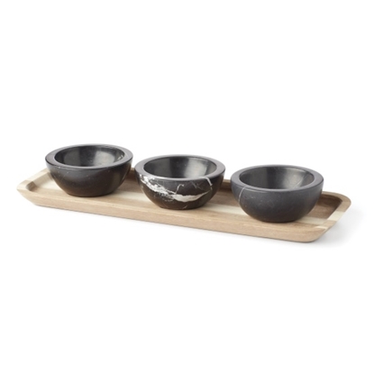 Picture of Lenox LX Collective Tray with Dipping Bowls