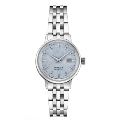 Picture of Seiko Presage Auto Diamond Watch with Light Blue Dial