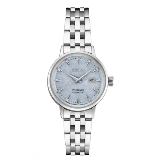 Picture of Seiko Presage Auto Diamond Watch with Light Blue Dial