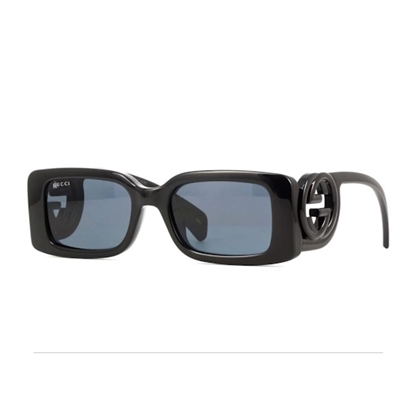 Picture of Gucci Injection Maxi GG Interlocking Logo Sunglasses - Black