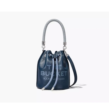 Picture of Marc Jacobs The Leather Bucket Bag - Blue Sea