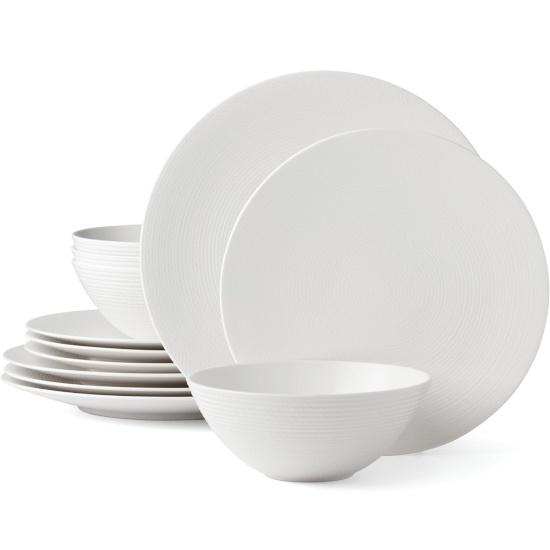 Picture of Lenox LX COLLECTIVE 12-Piece White Dinnerware Set
