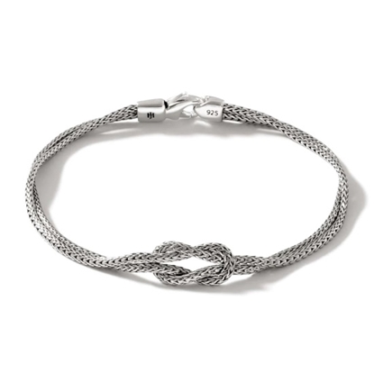 Picture of John Hardy Silver Love Knot Chain Double Row Bracelet