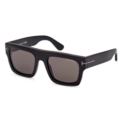 Picture of Tom Ford Fausto Sunglasses - Black/Gradient Smoke