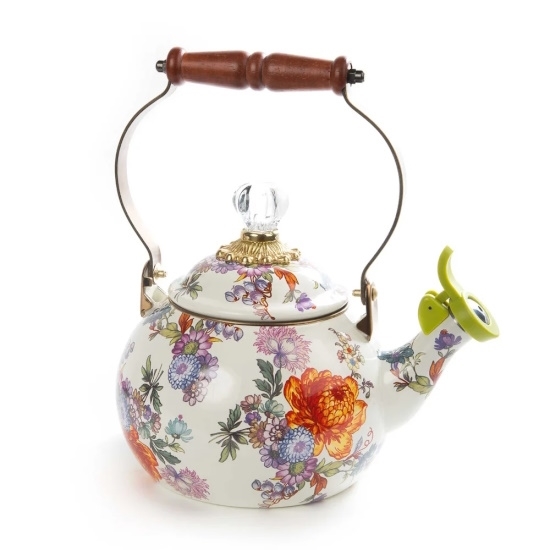 Picture of MacKenzie-Childs Flower Market Whistling Tea Kettle