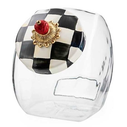 Picture of MacKenzie-Childs Cookie Jar with Courtly Check Enamel Lid