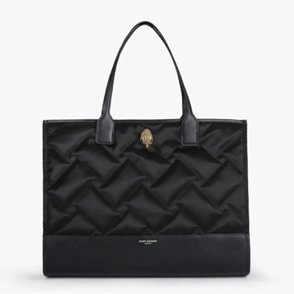 Picture of Kurt Geiger Recycled Square Shopper Bag - Black