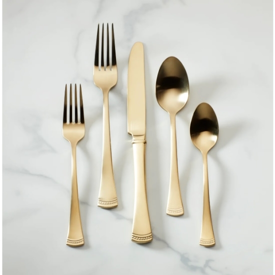 Picture of Lenox Portola Gold 20-Piece Flatware Set