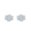 Picture of Lotus Floral Halo 1/2ct. Earrings