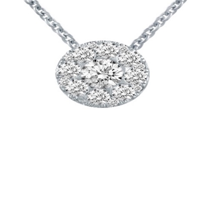 Picture of Lotus Star Cluster 1/4ct. Pendant