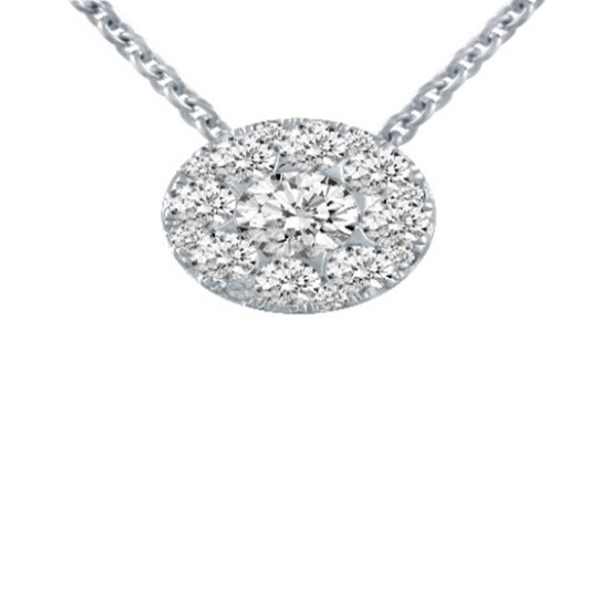 Picture of Lotus Star Cluster 1/4ct. Pendant