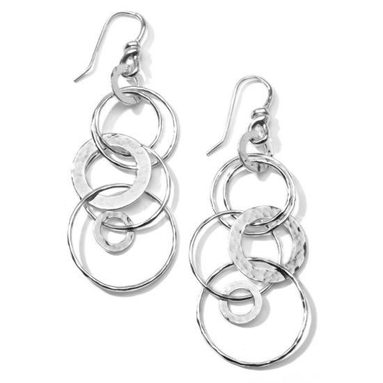 Picture of Ippolita Classico Hammered Jet Set Earrings