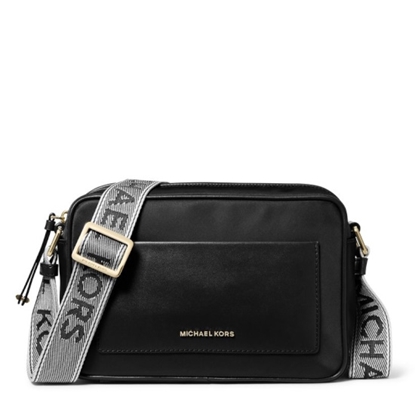Picture of Michael Kors Jet Set Large E/W Crossbody Web Strap - Black